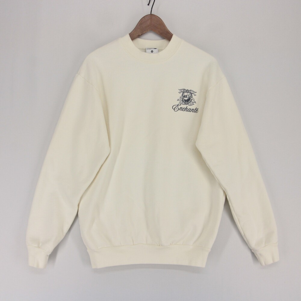 RIC3 Vintage Ski Crewneck Sweatshirt Mens XS Cream Graphic F1 Daniel Ricciardo